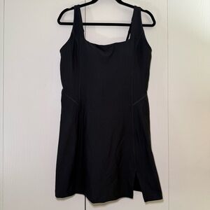 NWT Abercrombie YPB Sculptlux Mini Dress Active Athletic Square Neck